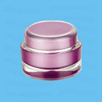 round acrylic cream jar